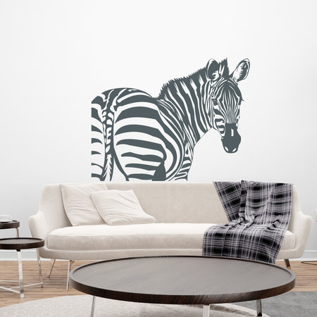 muursticker zebra