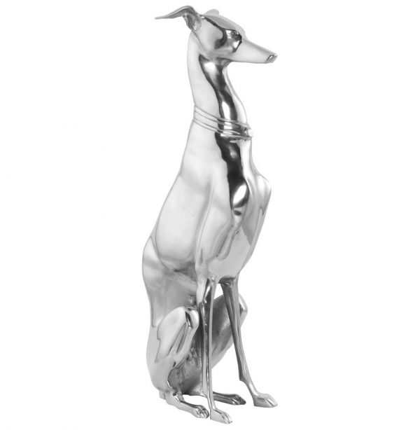 Decoratief standbeeld zittende hond