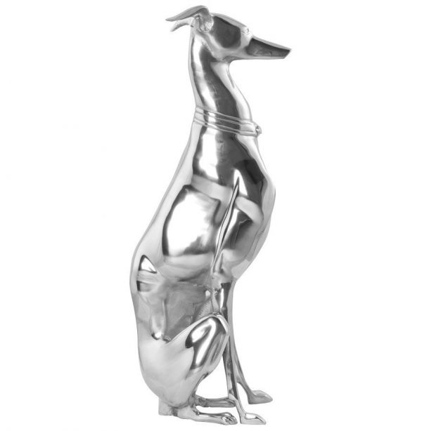 Decoratief standbeeld zittende hond